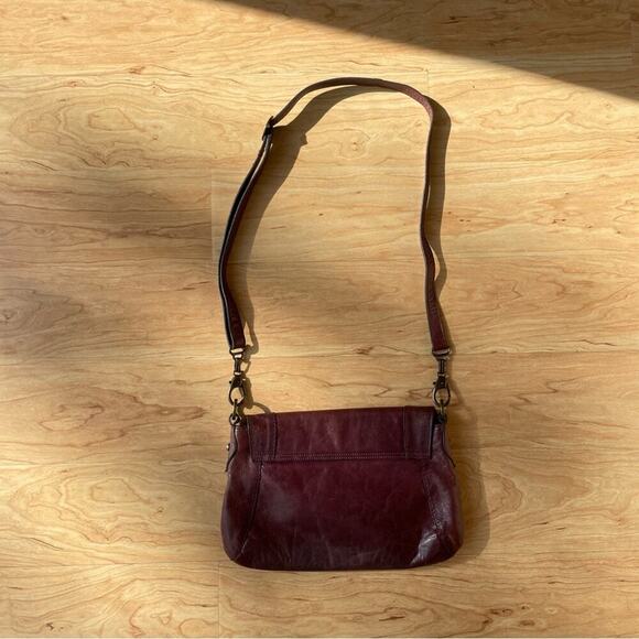 |Velez| Burgundy Leather Shoulder Bag Mermaid Color Braided Embellishment - Picture 5 of 15